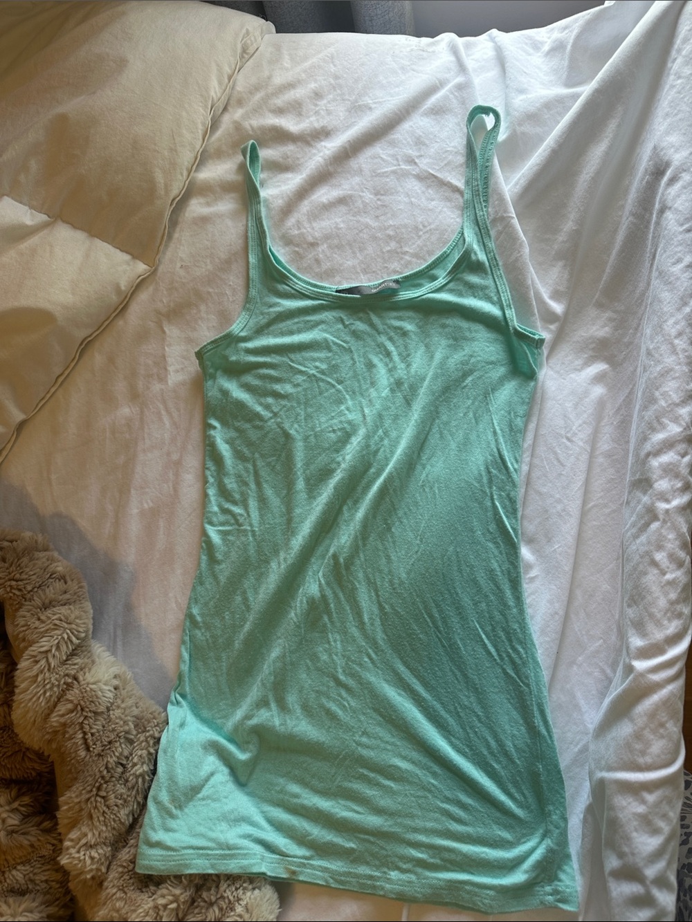 Slim Fit Mint Green Camisole Tank Top
